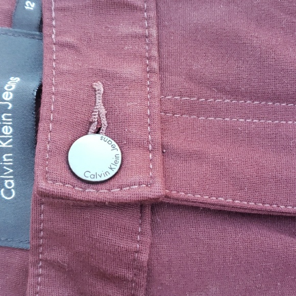 Burgundy Calvin Klein Jeans - Picture 2 of 6
